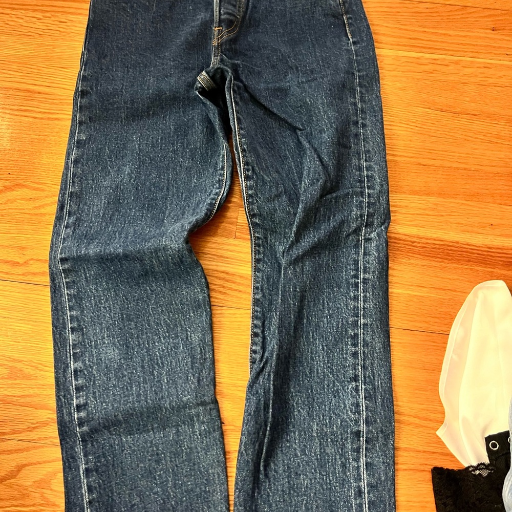 Levi's Blue Straight Leg Jeans Classic Denim